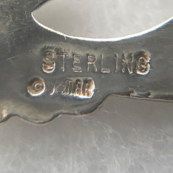 VTG Sterling Silver 925 VIMAR 1.60" Jumping Dolphin Wave Dangle Earrings Sealife - Picture 9 of 16